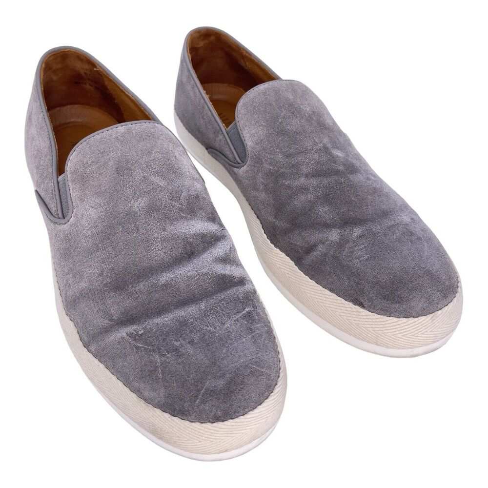 Allen Edmonds "HOLDEN Beach Slip-On Loafers 9.5 D Plambo Grey Suede